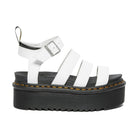 Dr. Martens Blaire Quad Donna Sandali Platform In Pelle Con Cinturino