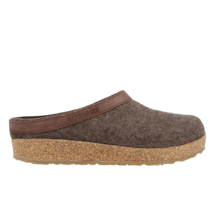 Haflinger Torben Unisex Sabot In Feltro Di Lana dettaglio bordo superiore e finitura pulita