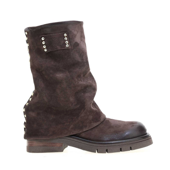 A.S.98 Anais stivaletti donna vista laterale con suola carrarmato robusta