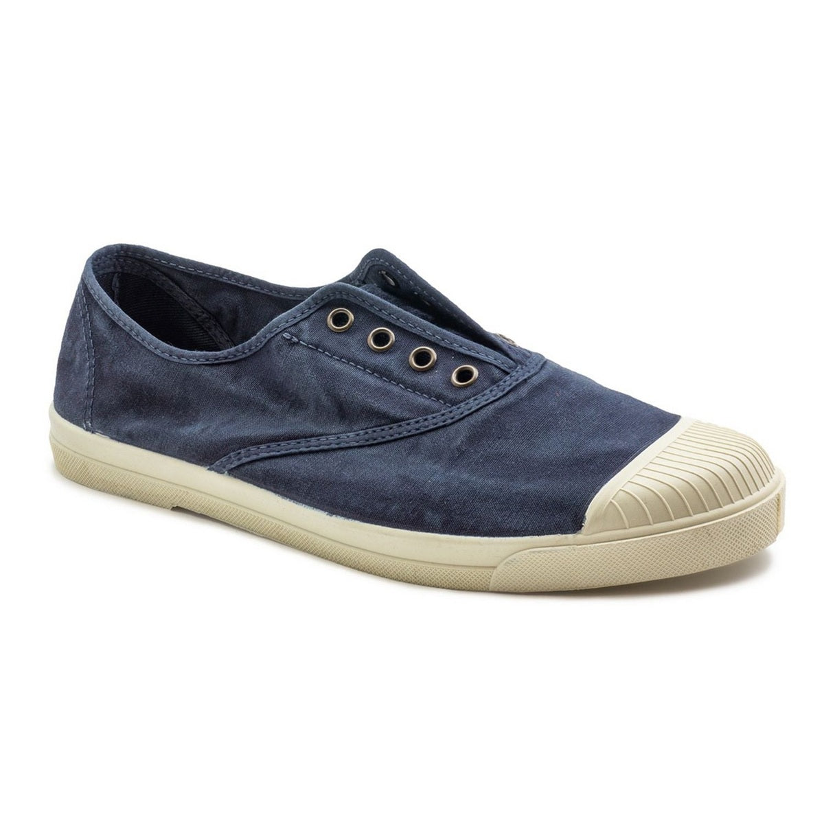 Sneaker Natural World Old Condor uomo in cotone biologico finitura vintage Old vista laterale