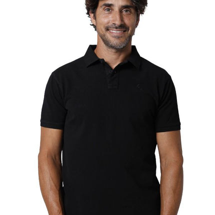 Polo uomo Negro La Nansa in cotone sostenibile