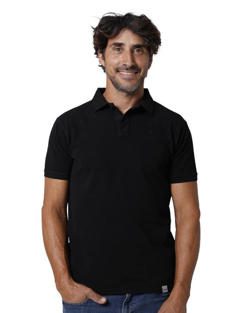 Polo uomo Negro La Nansa in cotone sostenibile