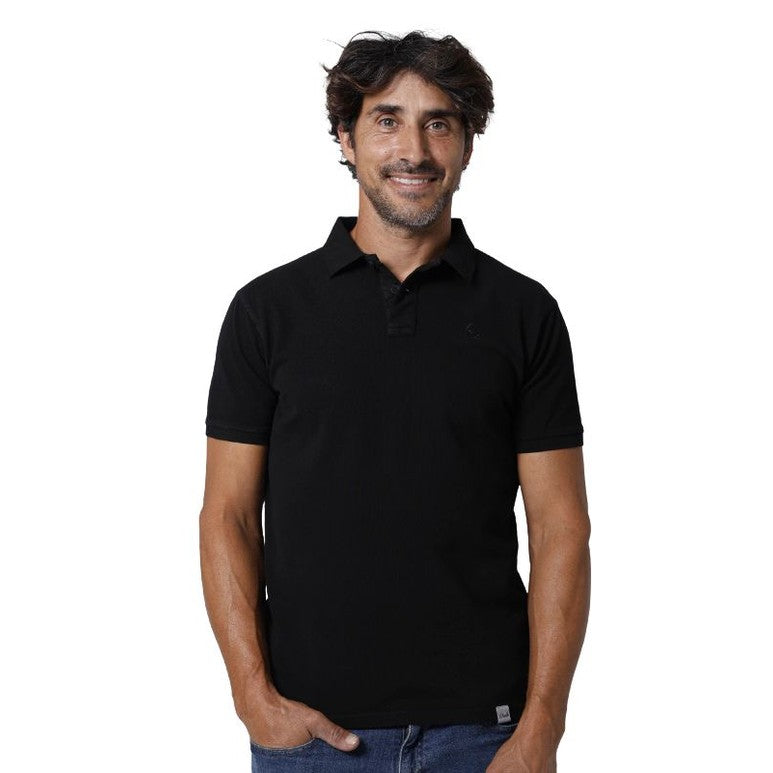 Polo uomo Negro La Nansa in cotone sostenibile