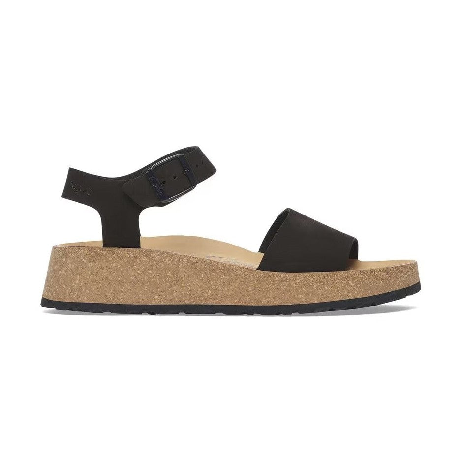 Plantare anatomico originale Birkenstock in sughero e lattice sandalo Glenda con zeppa