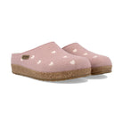 Haflinger Cuoricini Donna Sabot In Feltro Lana Cotta