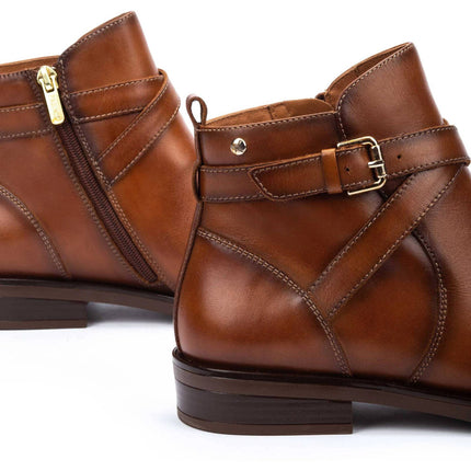 Pikolinos Puertollano stivale donna marrone pelle vacuno dettaglio fibbia laterale