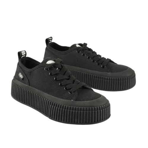 Buffalo Madison sneakers donna in cotone organico vista laterale con suola flessibile