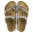 Birkenstock Mayari unisex sandalo infradito design incrociato vista dall'alto