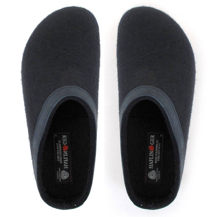 Warm wool felt clogs Haflinger Torben for home comfort