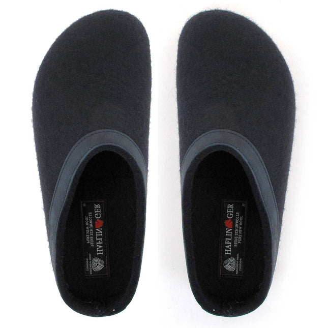 Warm wool felt clogs Haflinger Torben for home comfort