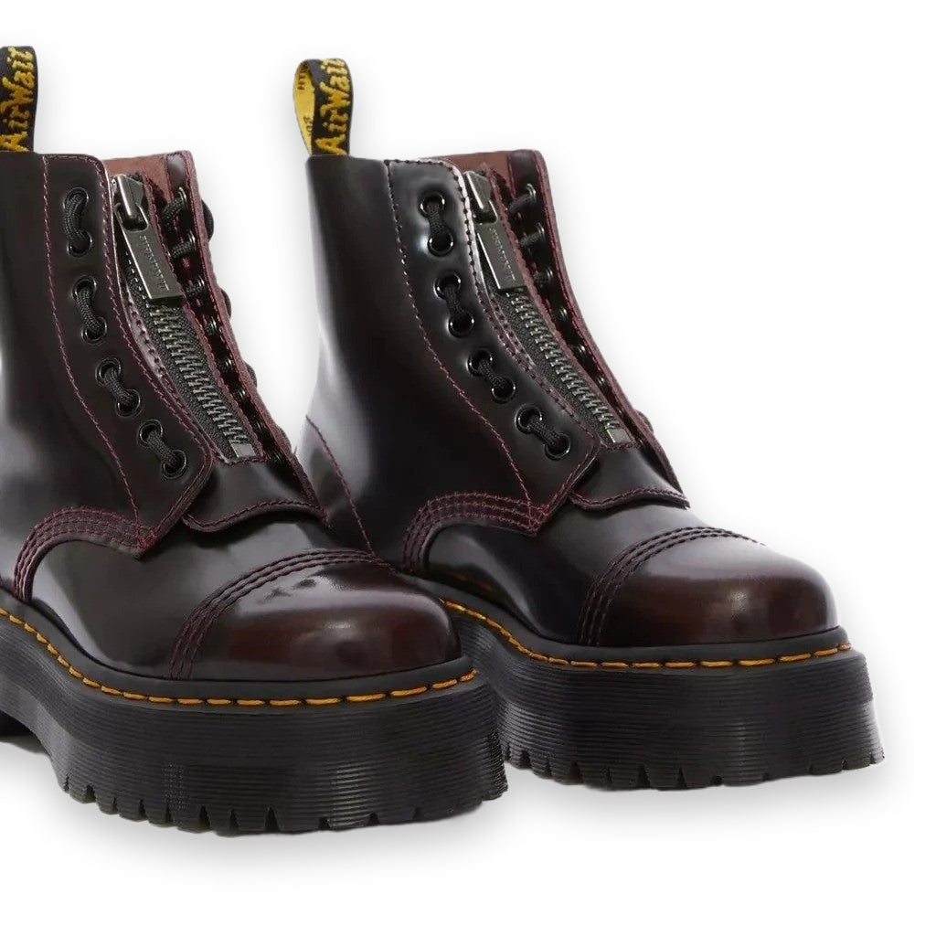 Dr. Martens Sinclair Unisex Stivali Platform In Pelle