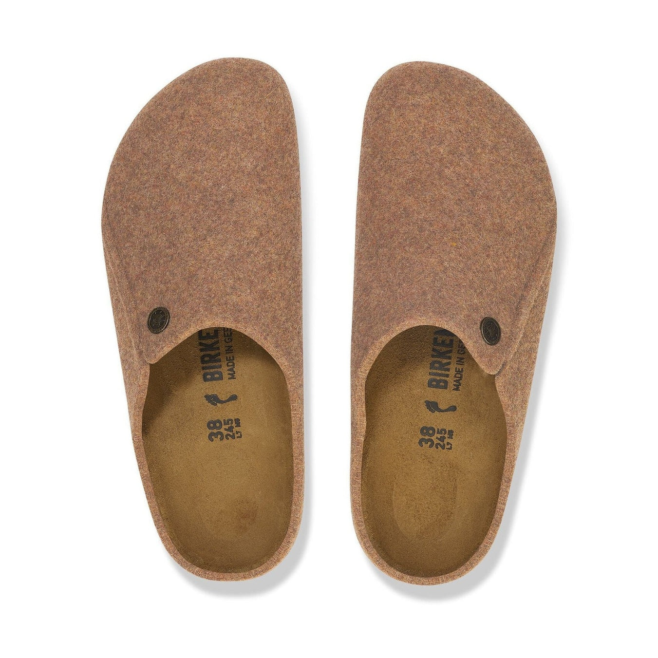Coppia pantofole Birkenstock Zermatt unisex feltro di lana Made in Germany
