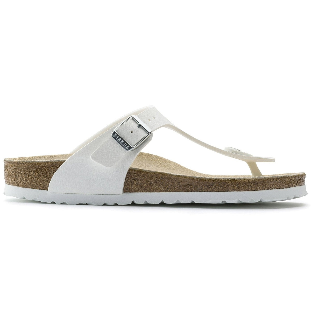 Sottopiede in pelle scamosciata traspirante sandalo Birkenstock Gizeh donna