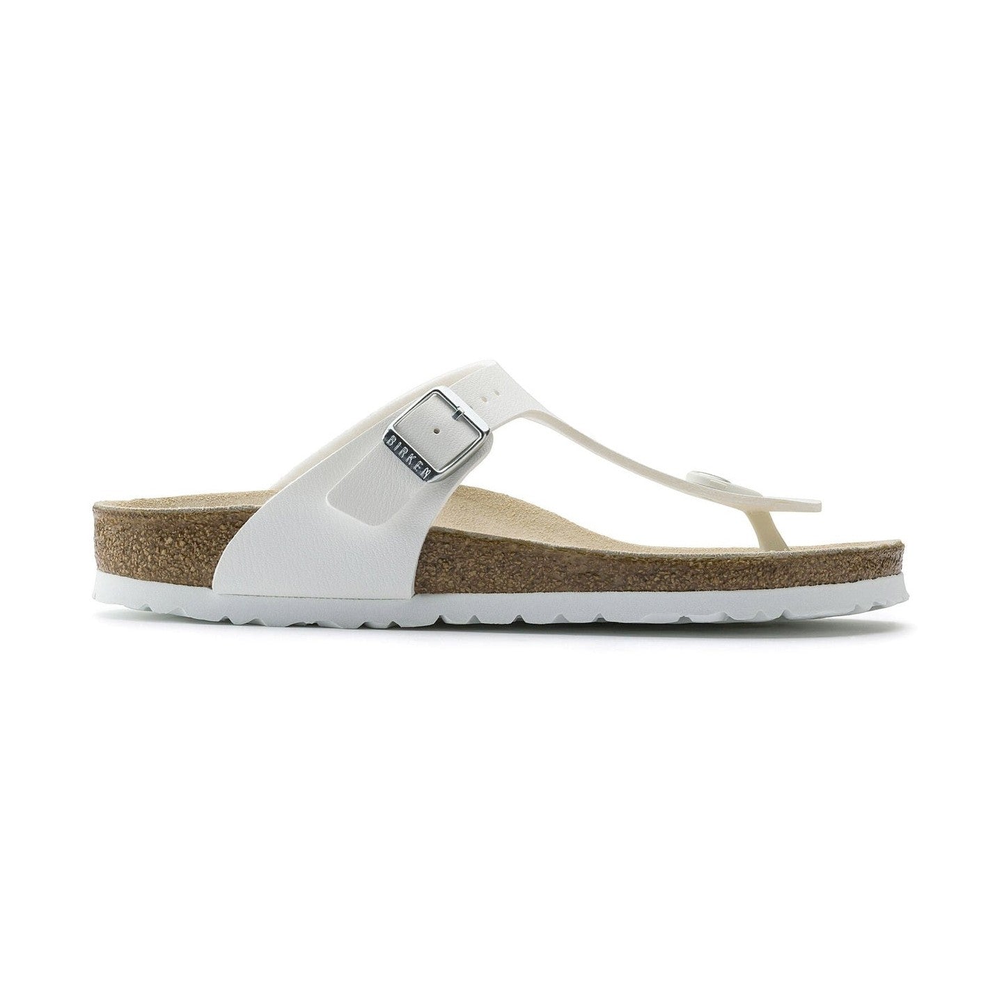 Sottopiede in pelle scamosciata traspirante sandalo Birkenstock Gizeh donna