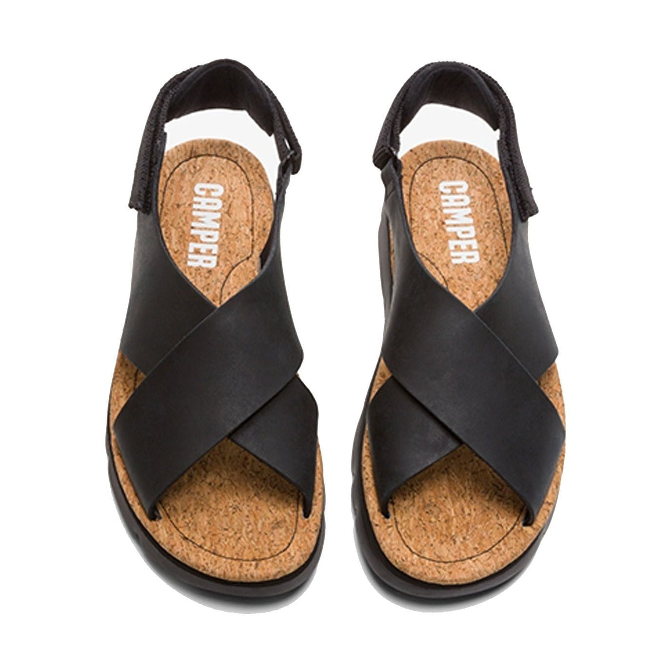 K200157 - Sandalo basso da donna con fasce intrecciate CAMPER modello ORUGA