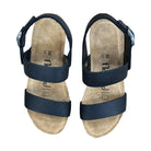 CH22 - Sandalo a fasce con cinturini regolabili e zeppa da donna NATUNED plantare in lattice anatomico comfort