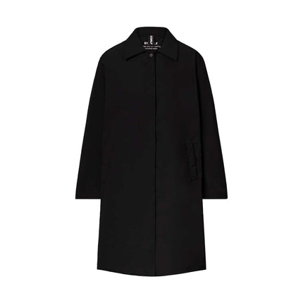 Ecoalf Musa Onion Jacket Women — front view with snap buttons and hip length