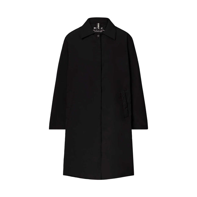 Ecoalf Musa Onion Jacket Women — front view with snap buttons and hip length