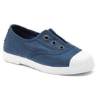 Slip on Natural World Grape bambino in cotone biologico colore vivace con elastico vista laterale