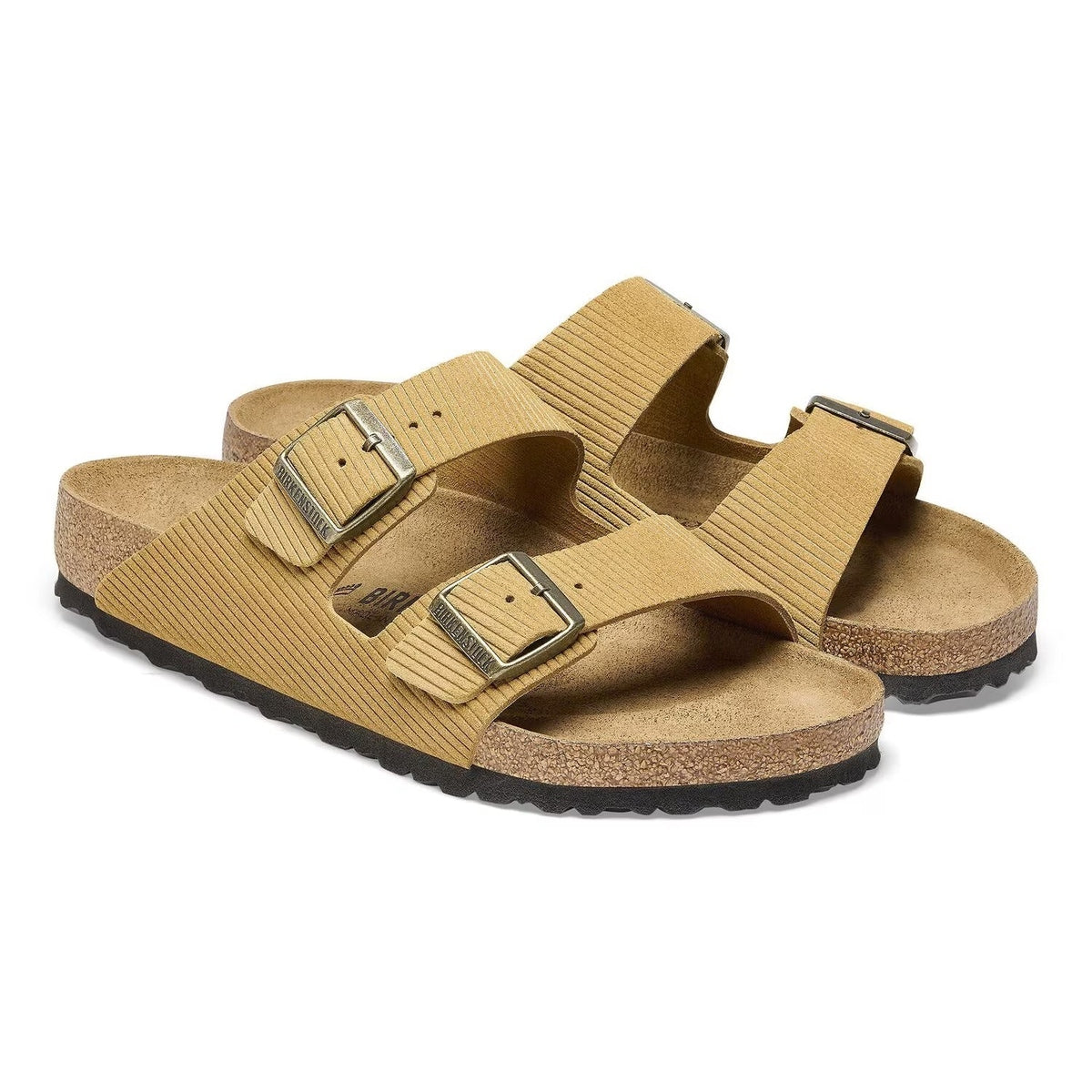 Coppia sandali Birkenstock Arizona donna pelle scamosciata con plantare anatomico