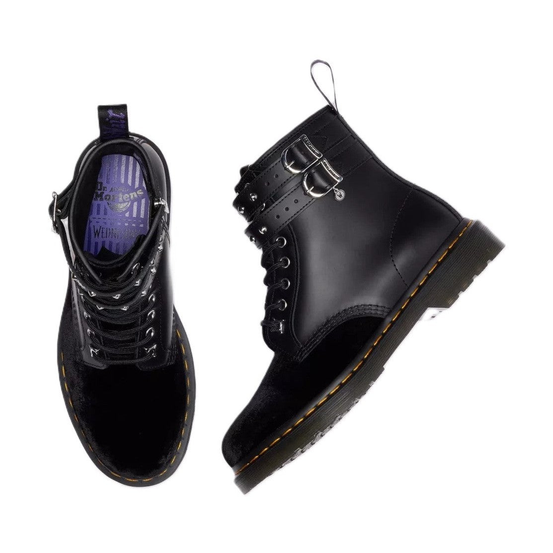 Dr. Martens 1460 WDN Donna Stivali Stringati in Pelle Virginia