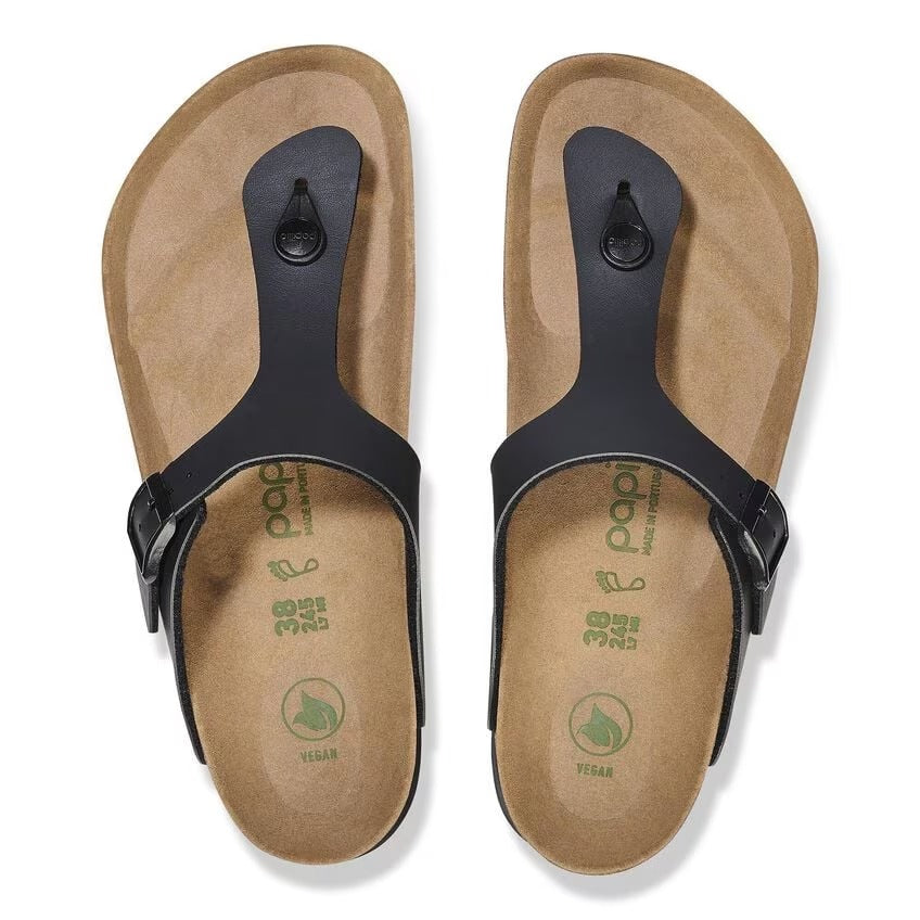 Fibbia regolabile in colore coordinato e Birko-Flor vegan Birkenstock Gizeh Platform donna