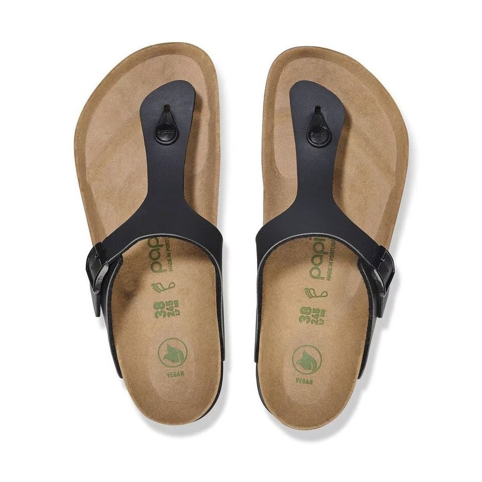 Fibbia regolabile in colore coordinato e Birko-Flor vegan Birkenstock Gizeh Platform donna