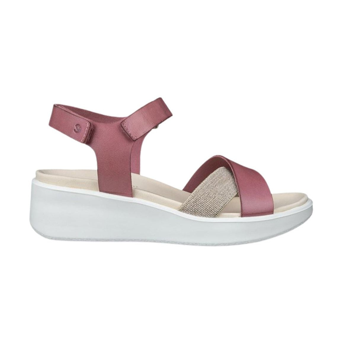Sandalo da donna ECCO Flowt Wedge LX in pelle premium.