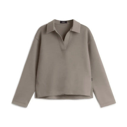 Ecoalf Granadella women’s vegan sweatshirt side slit detail