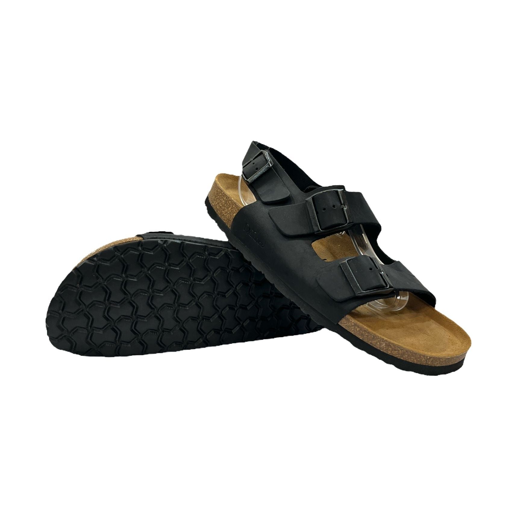 CH01 - CUOIO Sandalo in pelle unisex con cinturini regolabili