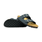 CH05 MICROFASER - Sandalo a due fasce in microfibra con cinturino regolabile da donna NATUNED