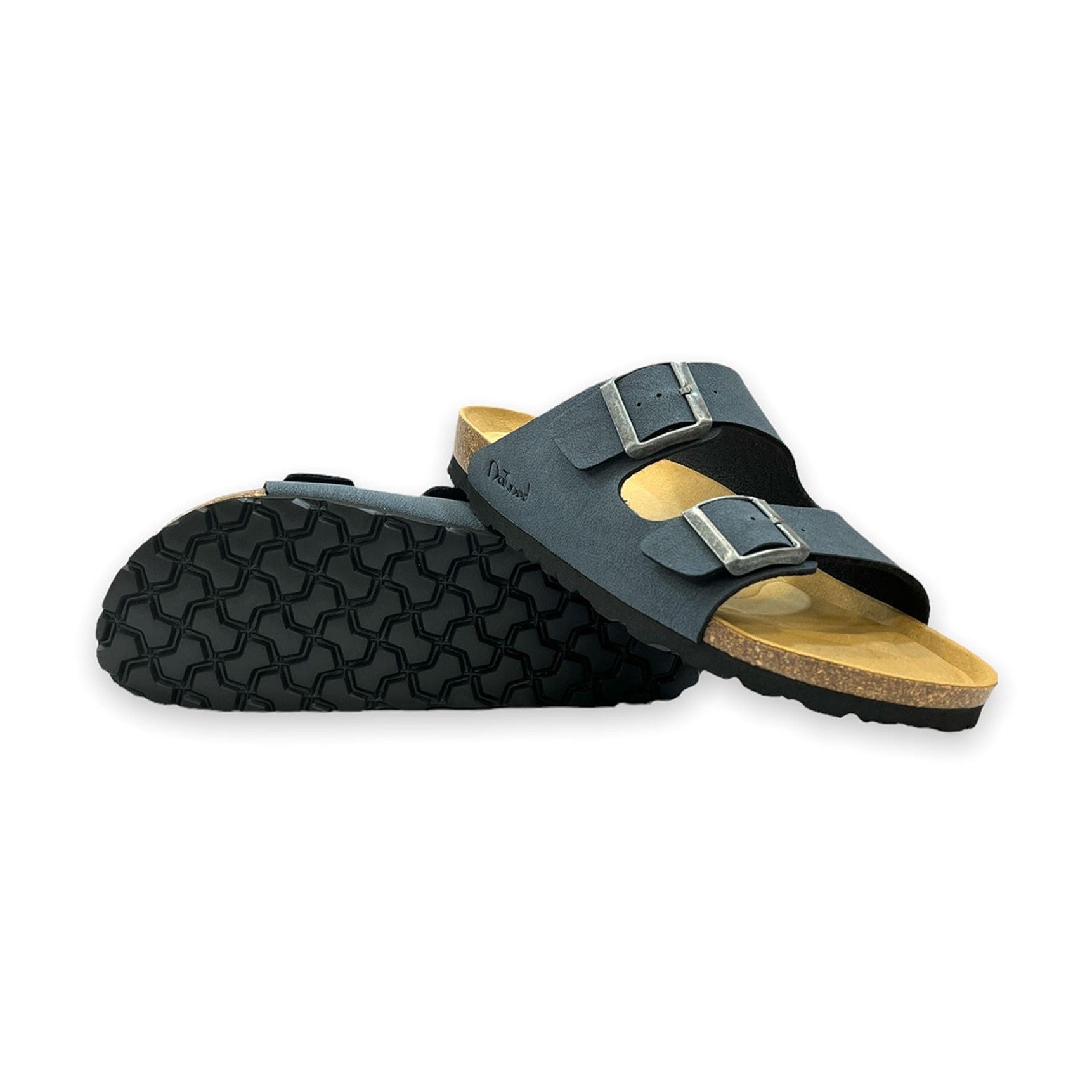 CH05 MICROFASER - Sandalo a due fasce in microfibra con cinturino regolabile da donna NATUNED