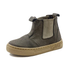 Scarpa Natural World Ada bambino in pelle con fodera in pelliccia e chiusura elastici vista laterale