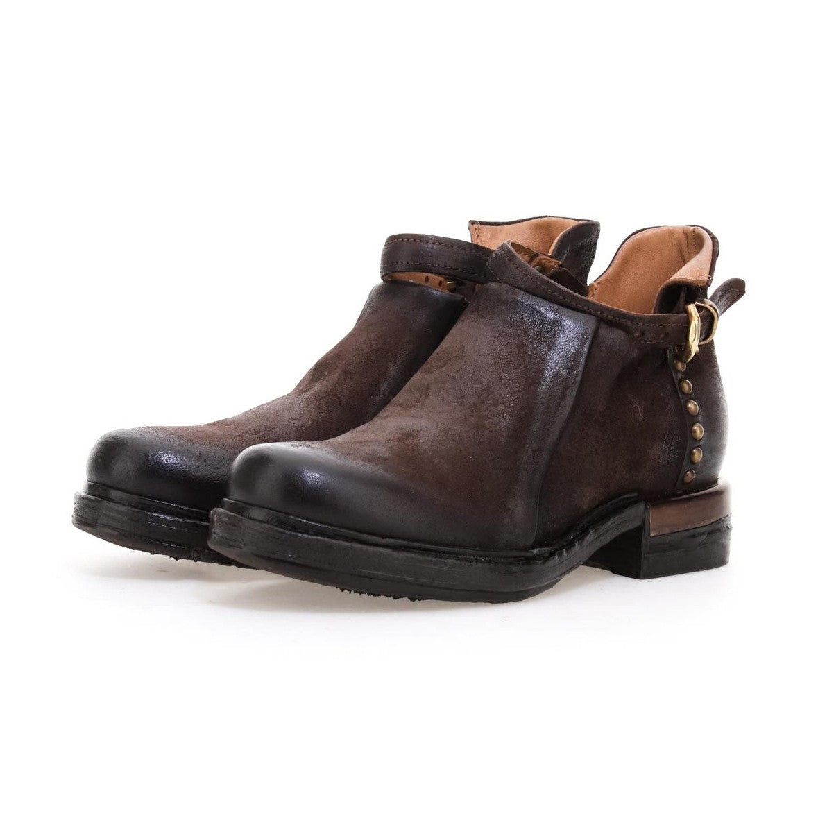 A.S.98 Adira Donna Stivaletti In Pelle Vintage