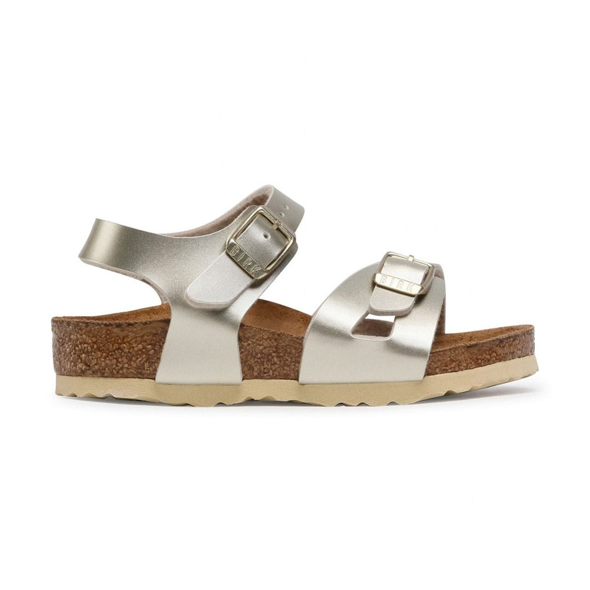 Suola EVA ammortizzante in colore coordinato Birkenstock Rio Kids Metallic