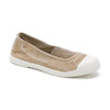 Natural World Old Apricot ballerina donna in cotone organico — vista frontale