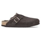 Birkenstock Boston Shearling sabot unisex marrone vista laterale