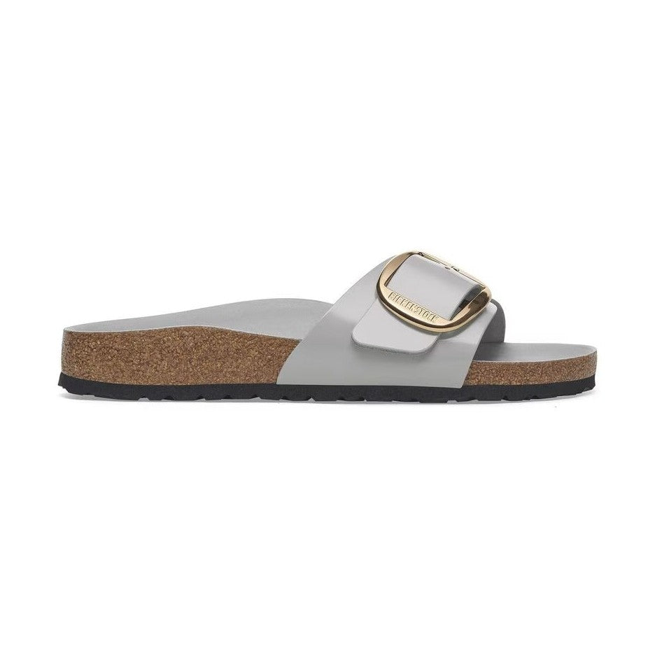 Pelle naturale verniciata luminosa e brillante Birkenstock Madrid Big Buckle donna