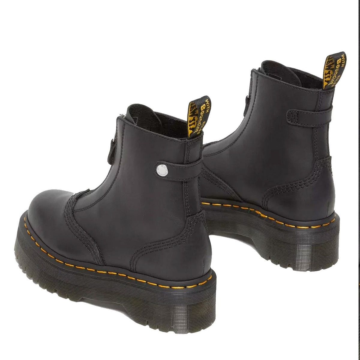 Dr. Martens Jetta Donna Stivali Platform In Pelle Sendal Con Cerniera