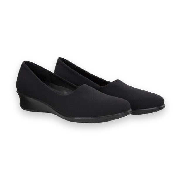 ECCO Felicia Art. 217043-51052 Donna Loafer slip-on in pelle e tessuto stretch con ECFS™