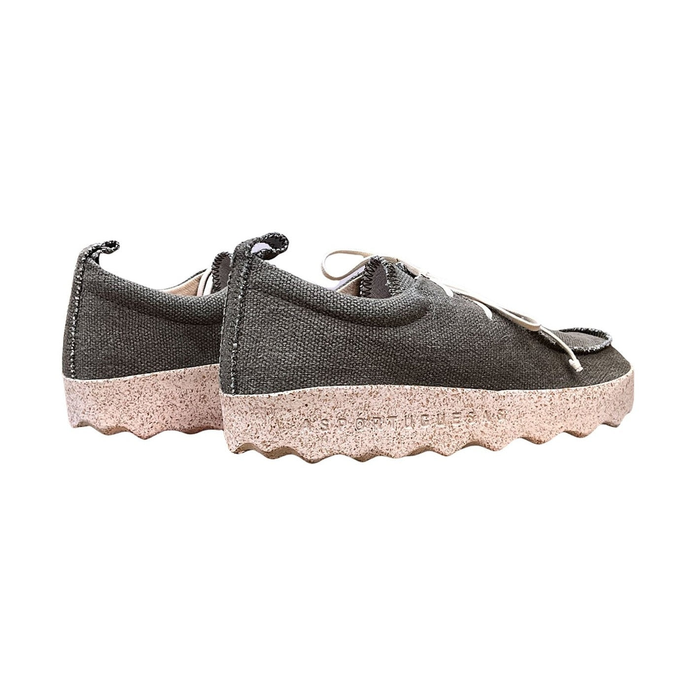 Asportuguesas Chat in canapa scarpa stringata unisex — vista tre quarti anteriore