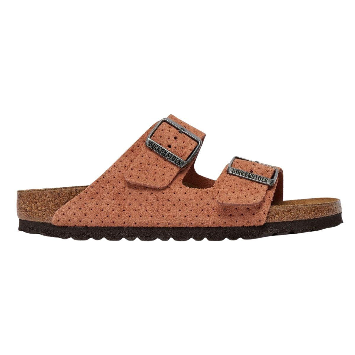 Texture goffrata decorativa su pelle scamosciata morbida Birkenstock Arizona donna