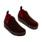 Asportuguesas City Double scarpa slip-on unisex in lana cotta — vista laterale lato esterno
