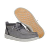 HeyDude Wally Mid Gripr Classic stivaletto uomo in similpelle idrorepellente — vista tre quarti