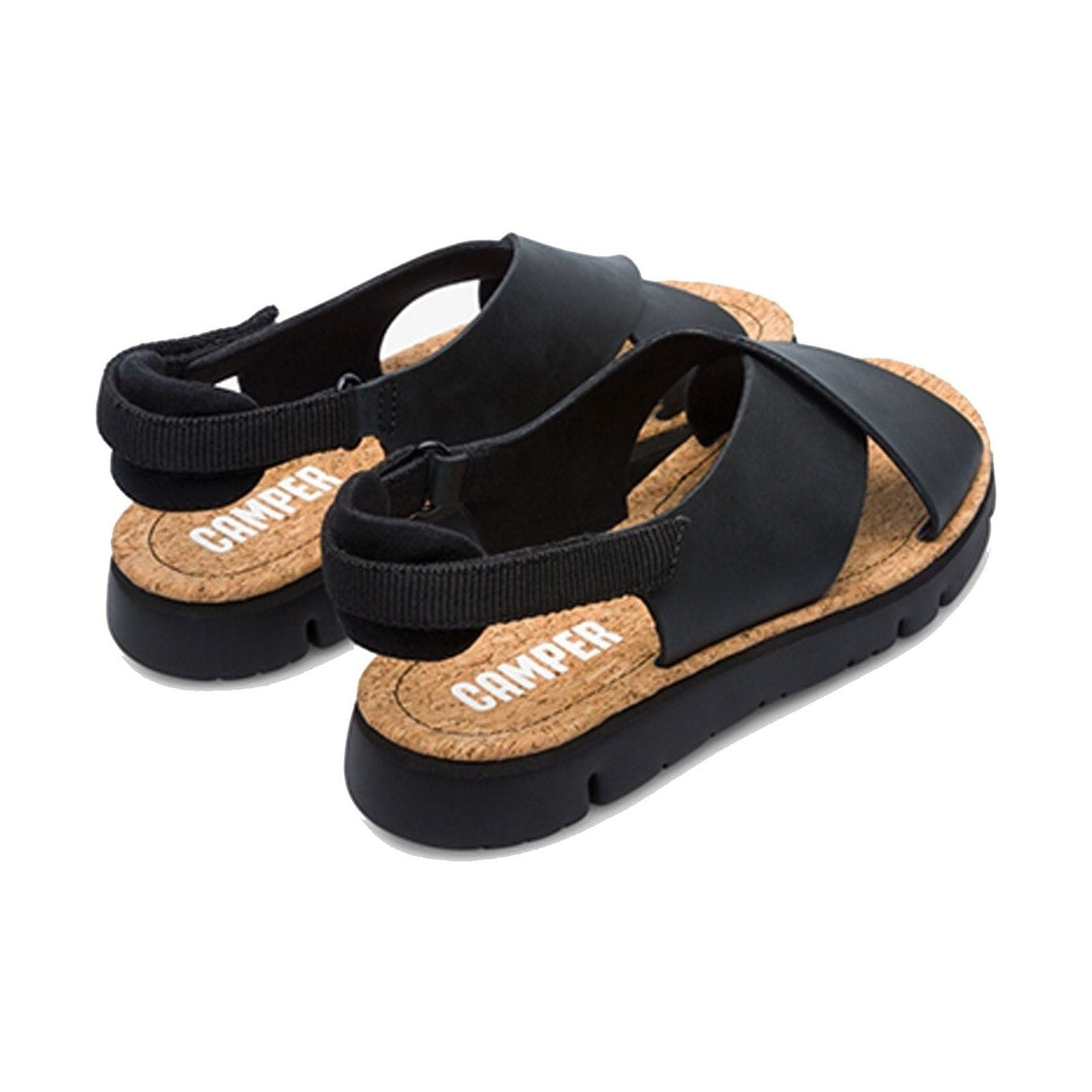 K200157 - Sandalo basso da donna con fasce intrecciate CAMPER modello ORUGA