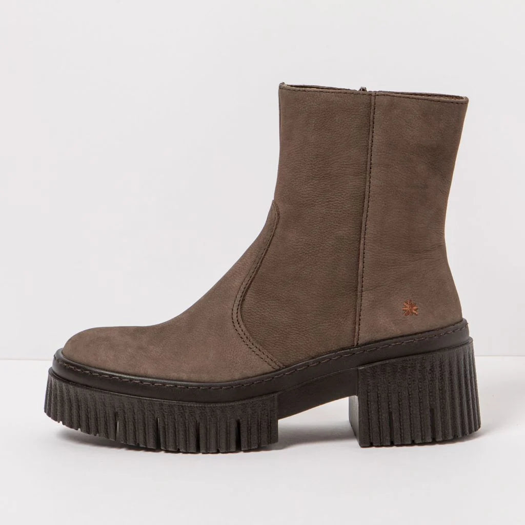 ART York 1374 stivaletto donna in pelle con zip — vista laterale