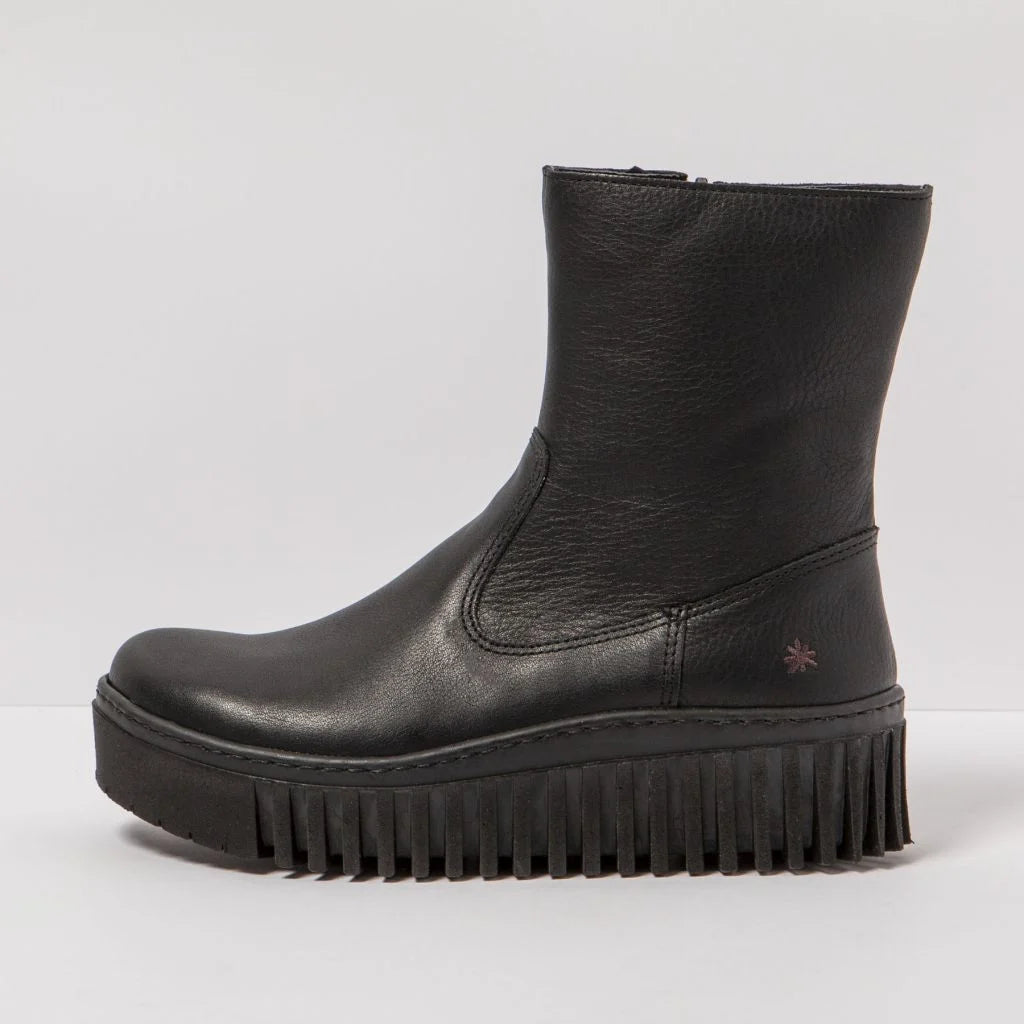 ART Brighton 1531 stivaletto donna con plateau in pelle — vista laterale