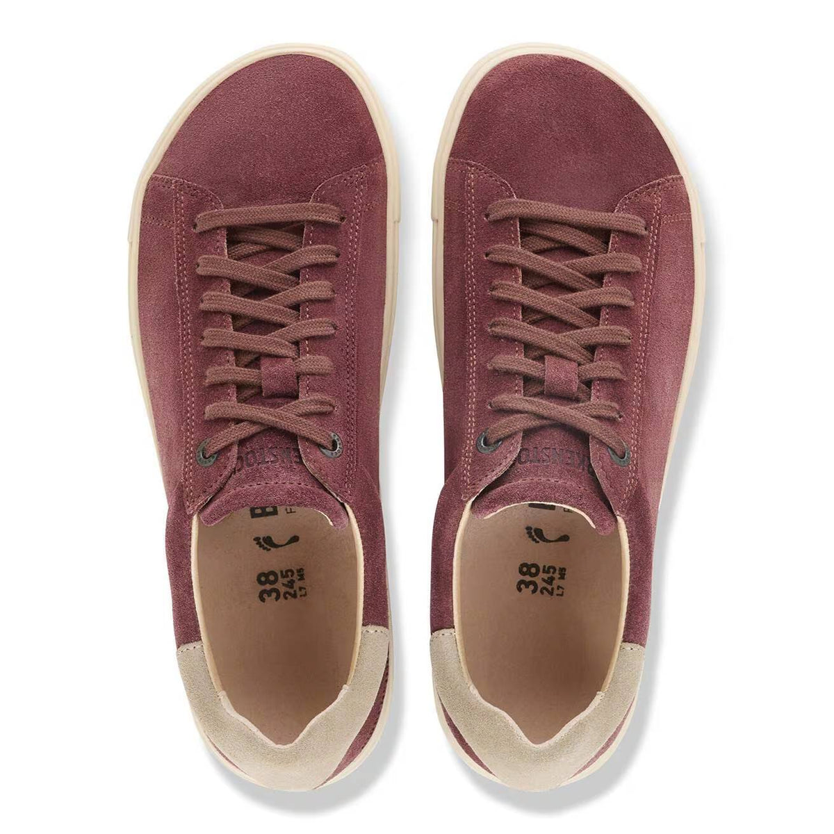 Birkenstock Bend Low sneaker donna in pelle scamosciata — vista dall'alto