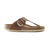 Divaricatore anatomico morbido in pelle oliata Birkenstock Gizeh Big Buckle donna