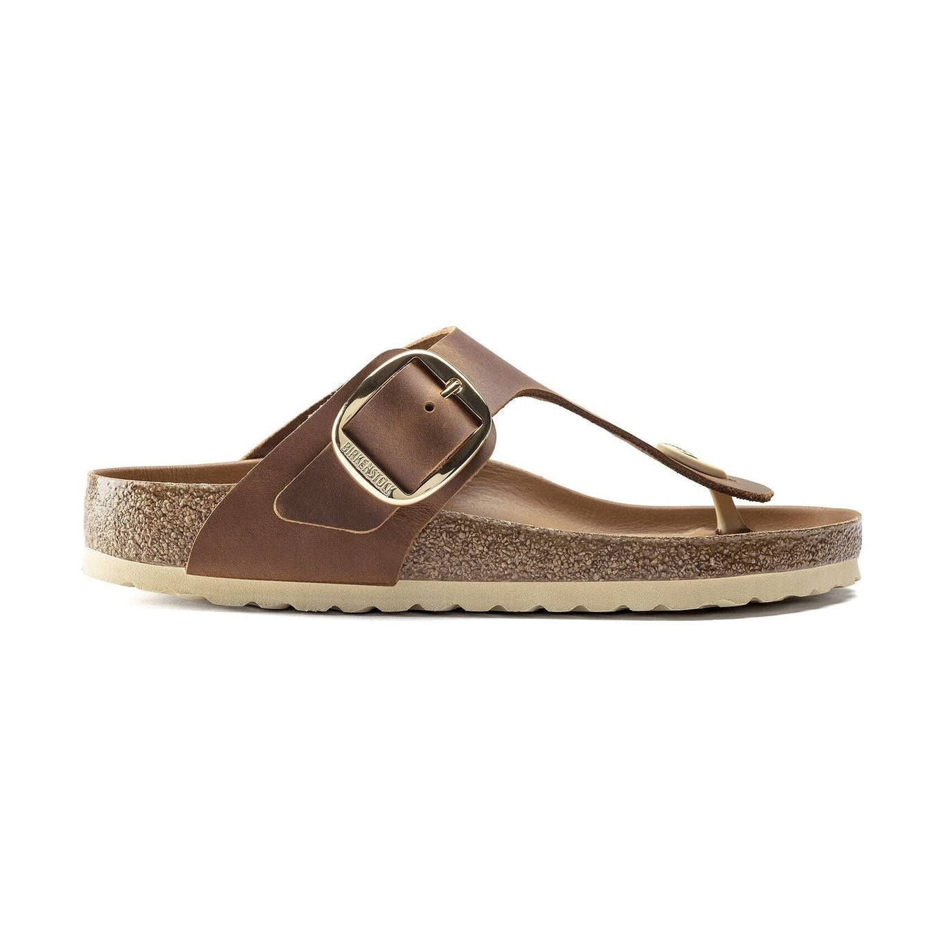 Divaricatore anatomico morbido in pelle oliata Birkenstock Gizeh Big Buckle donna